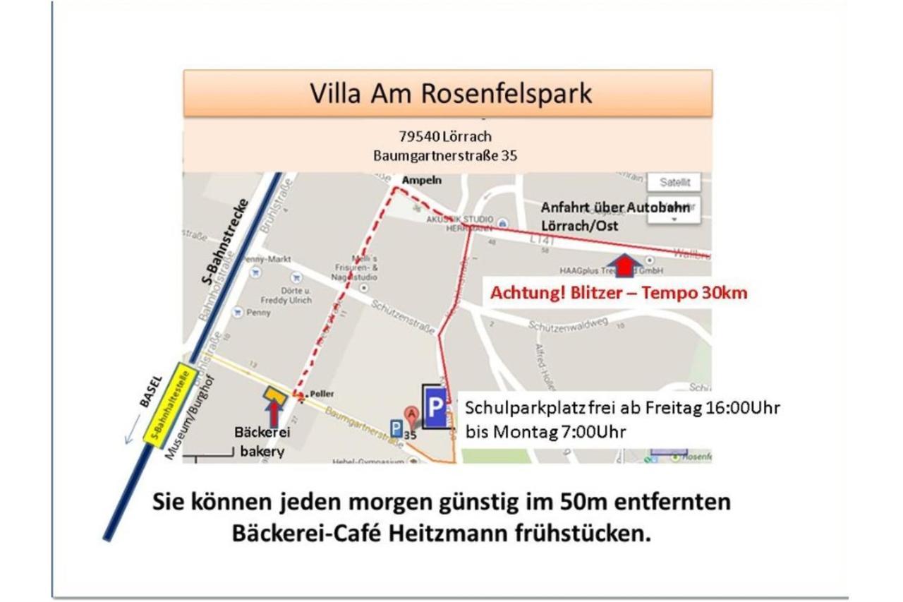 Villa Am Rosenfelspark Lörrach Extérieur photo